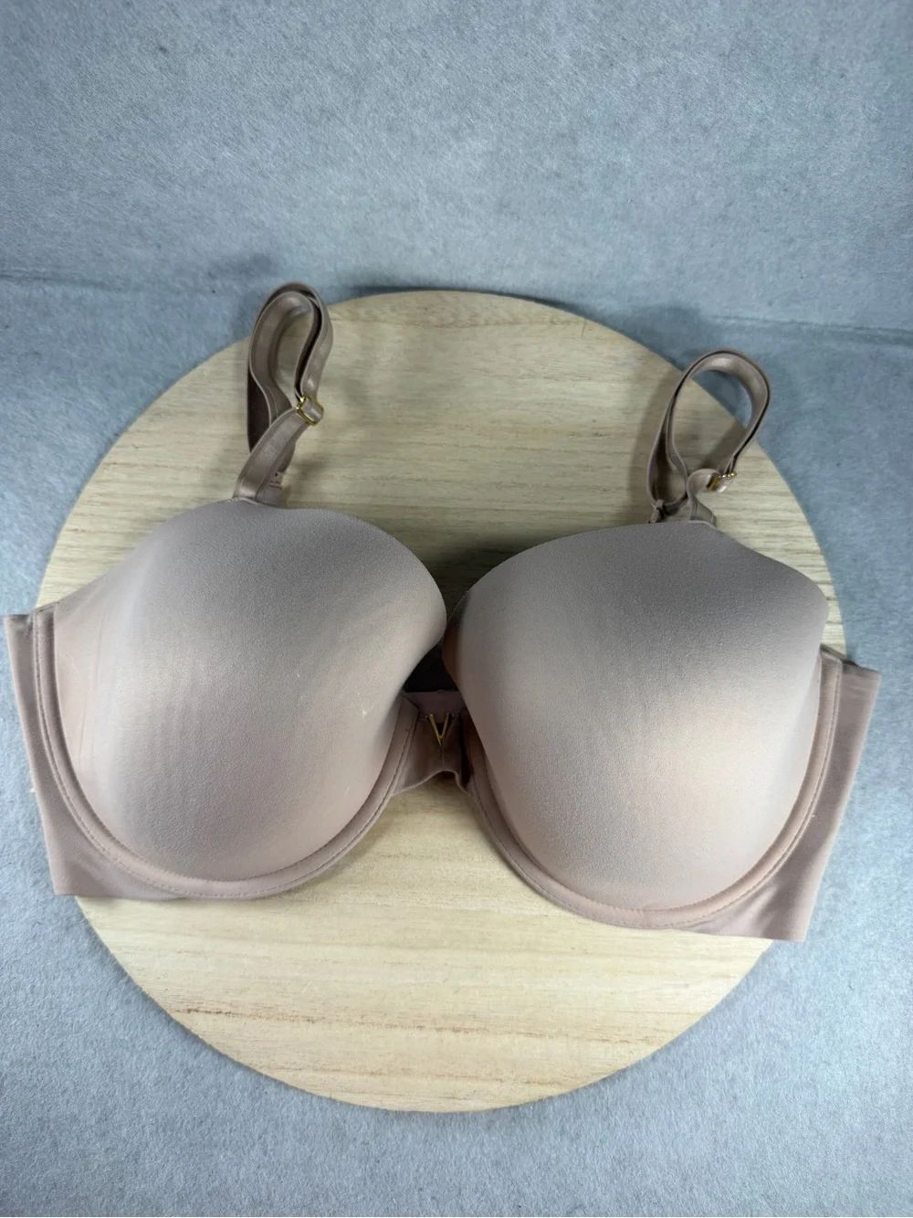 Victoria's Secret Lined Demi Bra 36DDD Mauve Pink Underwire Smooth 26082379